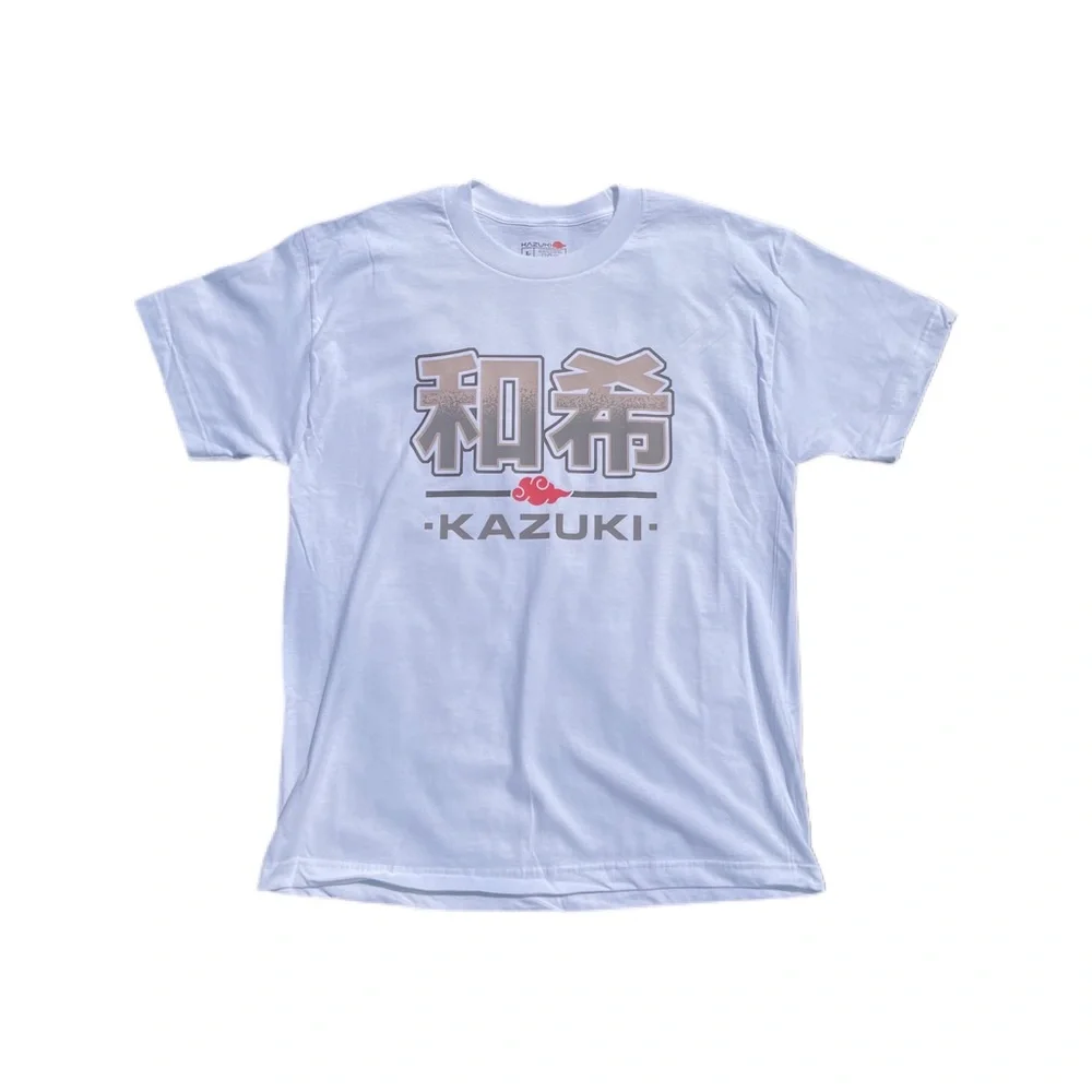 Kazuki Kanji Tee; S-XL, 100% ring-spun cotton, available in black & white - Picture 4 of 4